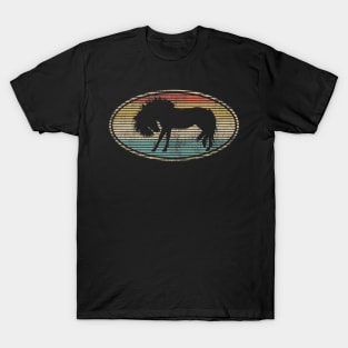 Horse Lovers. Funny Vintage Animals Lovers Design T-Shirt